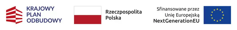 Logo Unii Europejskiej – wsparcie Krajowego Planu Odbudowy